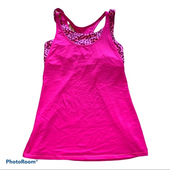 Lululemon Pink Cheetah All Sport Support Tank 6 - Picture 4 of 9